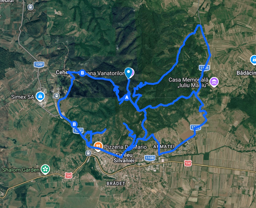 Harta Trasee ATV Măgura
